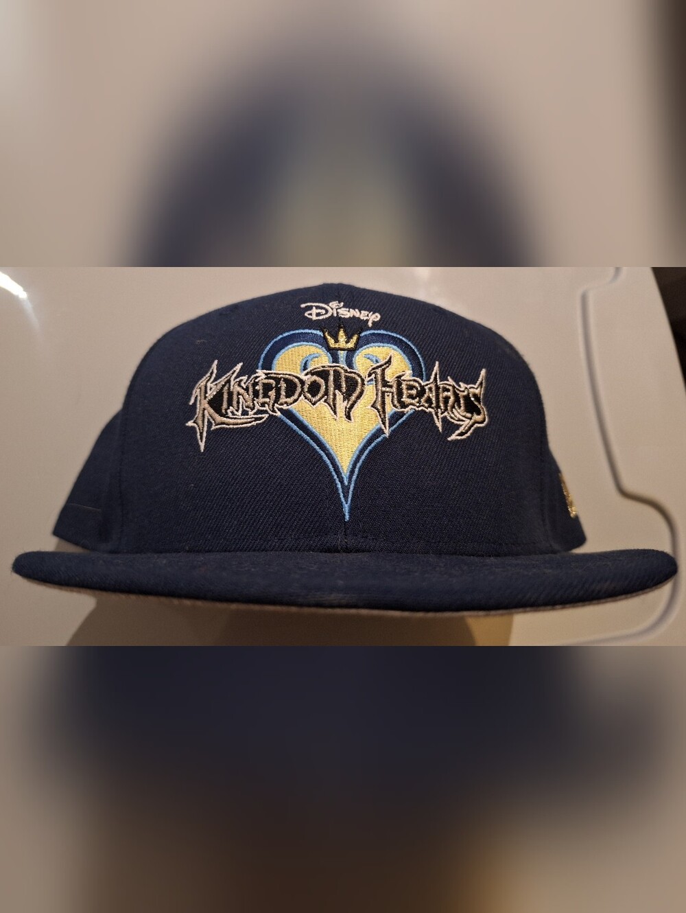 Disney Navy Blue Kingdom Hearts Embroidered Cap